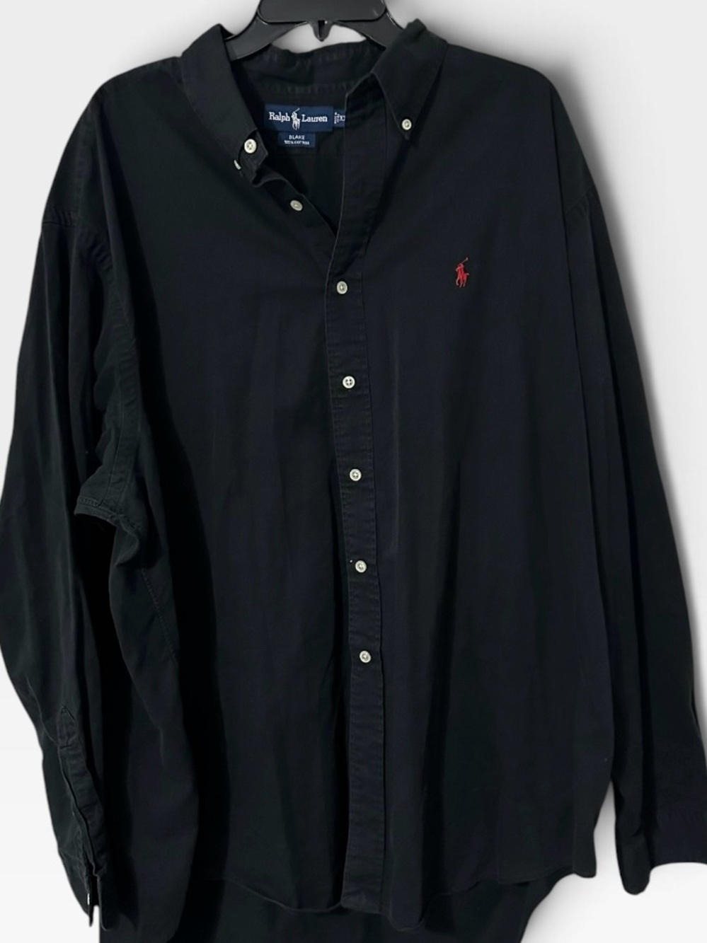 Polo by Ralph Lauren Black Button-Down Shirt with Red Pony
